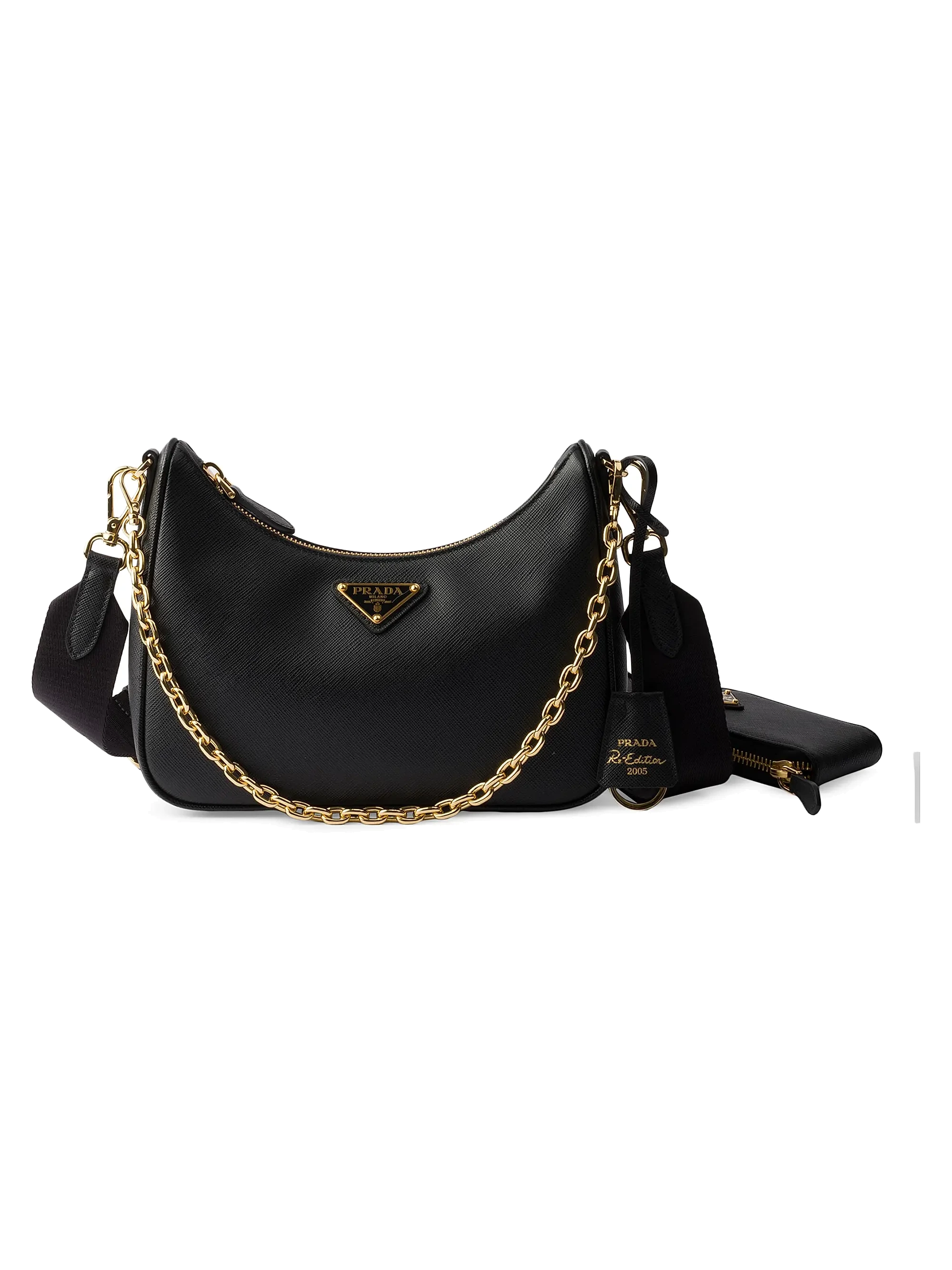 Prada  Re-Edition 2005 Saffiano Leather Shoulder Bag